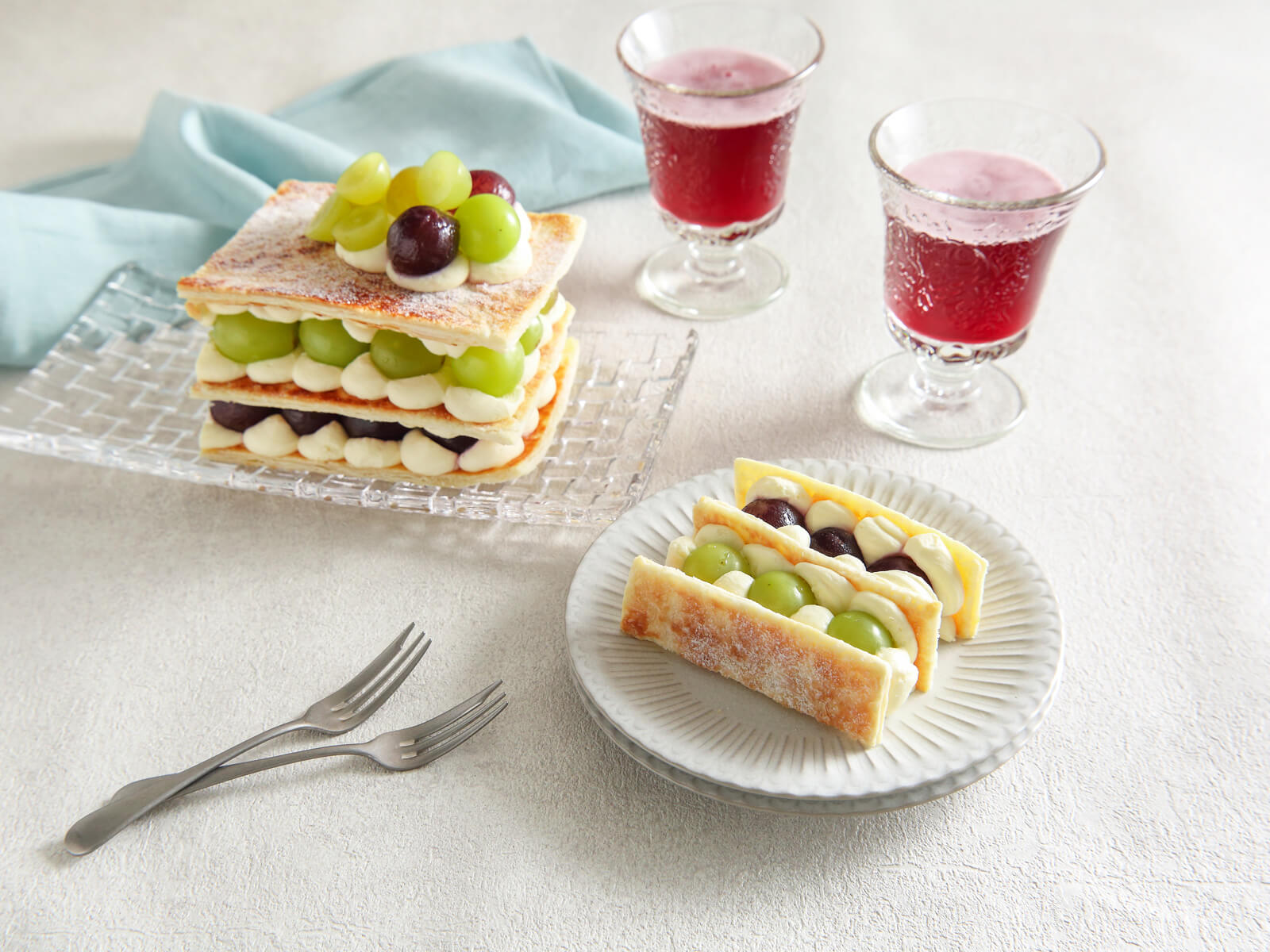 grape millefeuille