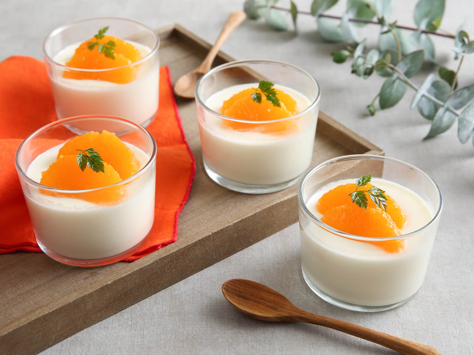 Panna Cotta with Japanese Mandarin Orange